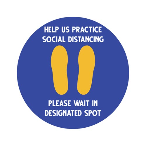 Social Distancing Floor Decals